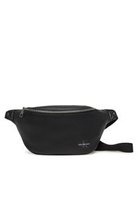 Calvin Klein Jeans Saszetka nerka Mono Logo Waistbag 38 LV04G3012G Czarny. Kolor: czarny. Materiał: skóra