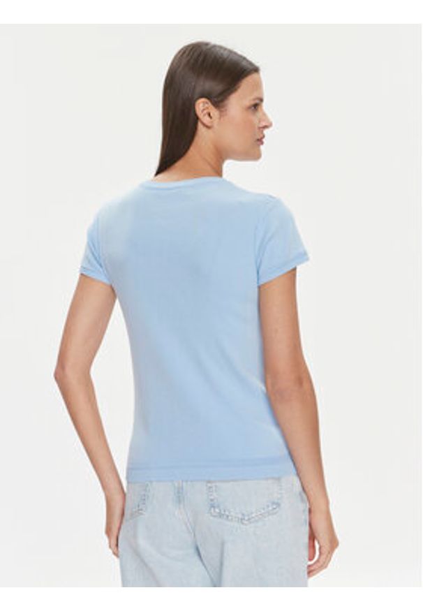 United Colors of Benetton - United Colors Of Benetton T-Shirt 1091D1M10 Błękitny Regular Fit. Kolor: niebieski. Materiał: bawełna