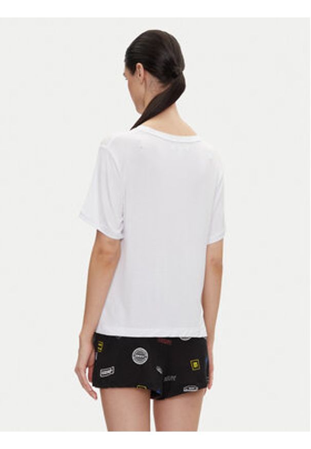 DKNY Piżama YI70051 Czarny Regular Fit. Kolor: czarny. Materiał: wiskoza