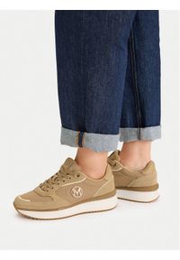 MEXX Sneakersy EO-MI001011461W Beżowy. Kolor: beżowy. Materiał: materiał #1