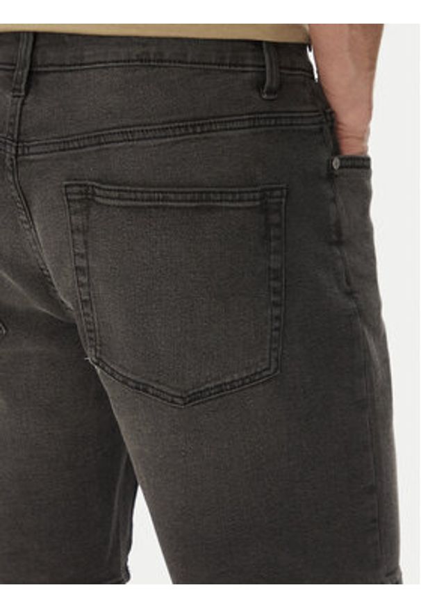 Only & Sons Szorty jeansowe Weft 22034527 Szary Regular Fit. Kolor: szary. Materiał: syntetyk