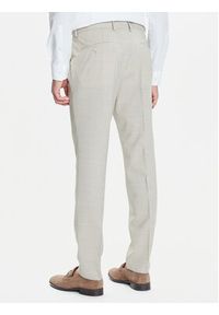 BOSS Garnitur H-Huge 50546099 Beżowy Slim Fit. Kolor: beżowy. Materiał: wełna #10
