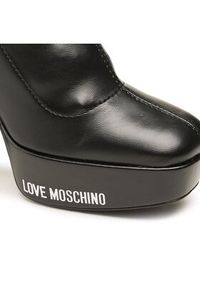 Love Moschino - LOVE MOSCHINO Botki JA2607CG1HIEZ000 Czarny. Kolor: czarny. Materiał: skóra #2