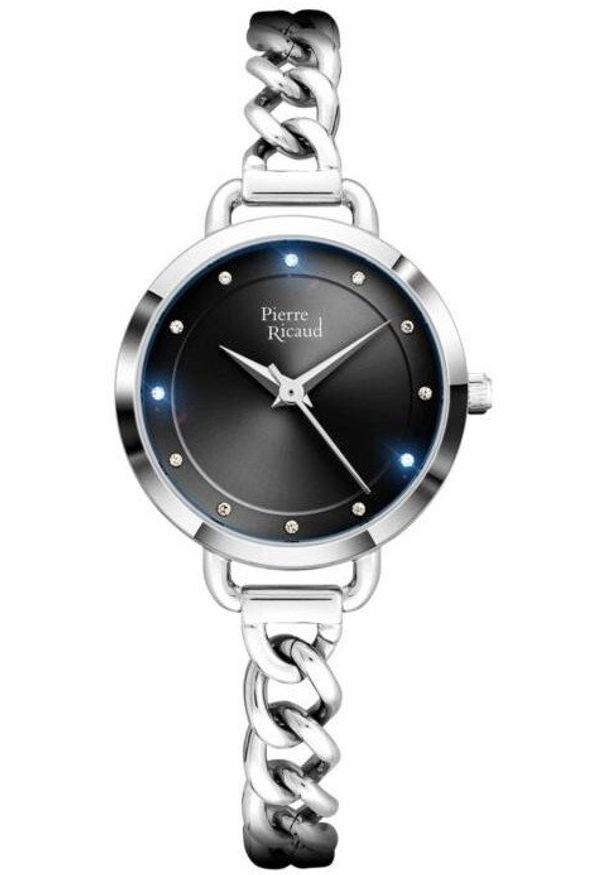 Zegarek damski Pierre Ricaud P21019.5144Q CYRKONIE srebrny. Kolor: srebrny