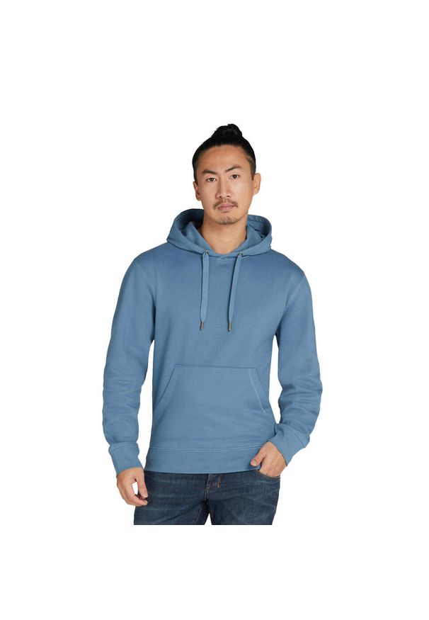 SG - Bluza Z Kapturem Unisex Dla Dorosłych Bez Metki. Typ kołnierza: kaptur. Kolor: niebieski