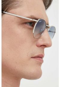 Ray-Ban okulary przeciwsłoneczne New Round 0RB3637.002/G147 kolor srebrny. Kształt: okrągłe. Kolor: srebrny #7