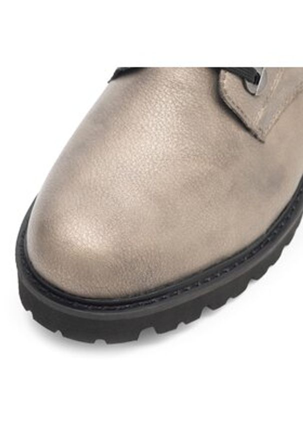 Remonte Trzewiki D8671-91 Srebrny. Kolor: srebrny. Materiał: skóra