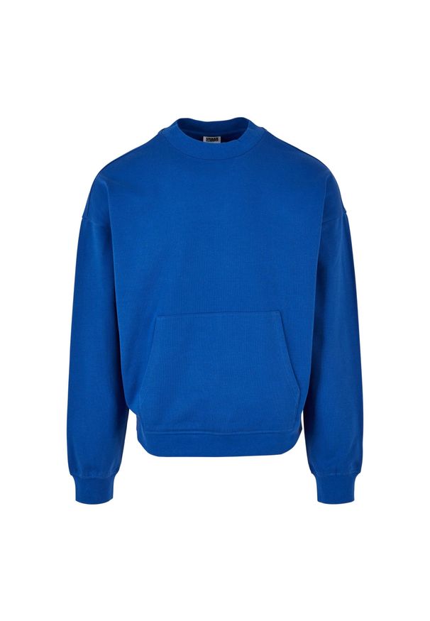 Bluza z okrągłym dekoltem Urban Classics Boxy. Kolor: niebieski. Materiał: bawełna