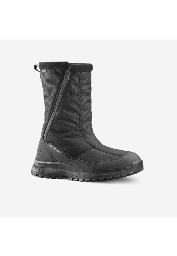 quechua - Buty turystyczne śniegowce męskie Quechua SH100 zamek. Zapięcie: zamek. Kolor: czarny. Materiał: materiał. Sezon: zima. Sport: turystyka piesza