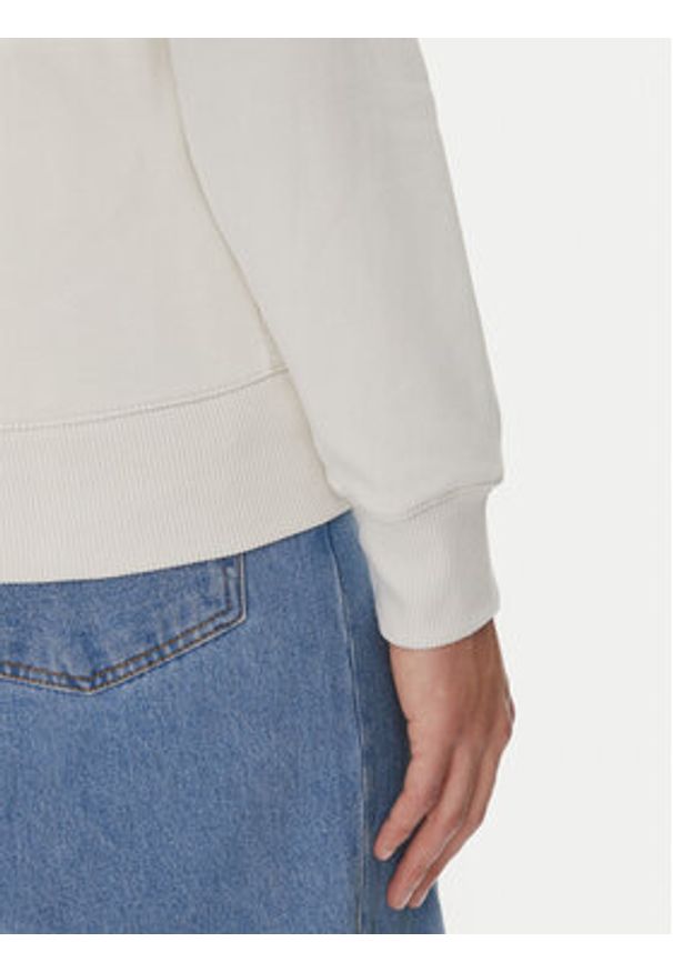 Calvin Klein Jeans Bluza J30J327113 Écru Regular Fit. Materiał: bawełna