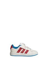 Adidas - Pantofelki dla dzieci adidas Marvel Spider-Man Grand. Zapięcie: pasek. Kolor: biały, czerwony, wielokolorowy, niebieski. Wzór: motyw z bajki