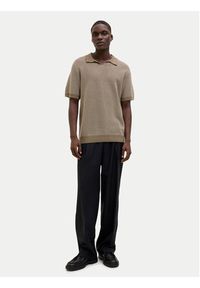Jack & Jones - Jack&Jones Polo Ceaston 12273012 Beżowy Regular Fit. Typ kołnierza: polo. Kolor: beżowy. Materiał: bawełna #7