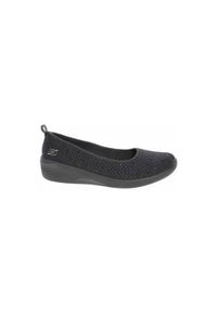 skechers - Buty do chodzenia damskie Skechers Arya Sweet. Zapięcie: bez zapięcia. Kolor: czarny. Materiał: materiał. Szerokość cholewki: normalna. Sport: turystyka piesza
