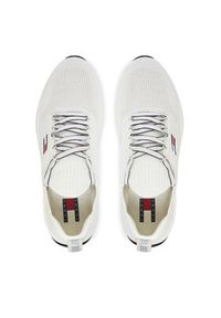 Tommy Jeans Sneakersy Tjm Runner Knitted EM0EM01580 Écru. Materiał: materiał #5