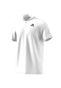 Adidas - Podkoszulek adidas Club Rib Tennis Polo. Typ kołnierza: polo. Kolor: biały, wielokolorowy, czarny. Materiał: materiał, poliester