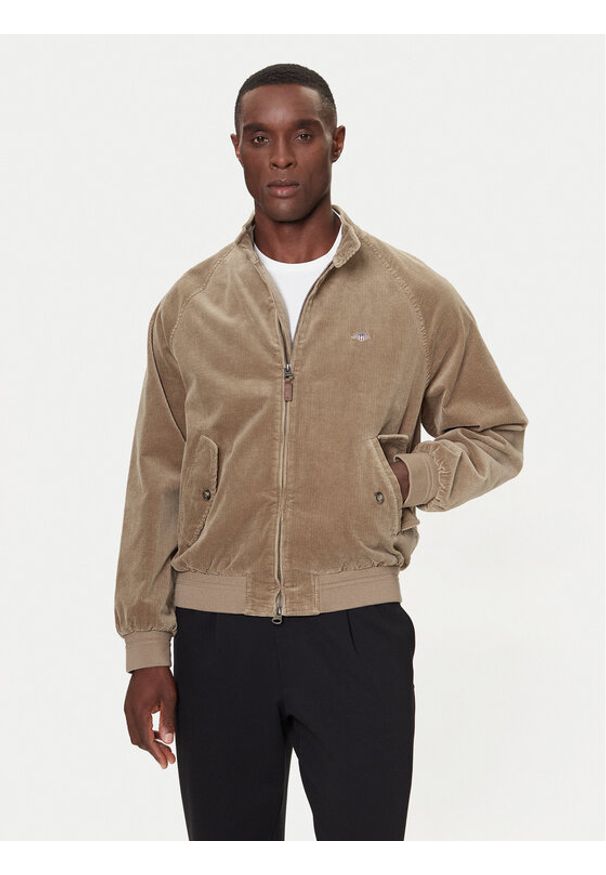 GANT - Gant Kurtka bomber Corduroy 7006547 Brązowy Regular Fit. Kolor: brązowy. Materiał: bawełna