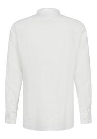Bugatti Koszula 9550-78900C Biały Casual Fit. Okazja: na co dzień. Kolor: biały. Materiał: len. Styl: casual #4
