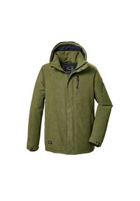 Kurtka z kapturem Killtec GW 71. Typ kołnierza: kaptur. Kolor: zielony. Sport: turystyka piesza #1