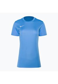 Koszulka piłkarska damska Nike Dri-FIT Park VII. Kolor: niebieski. Technologia: Dri-Fit (Nike). Sport: piłka nożna