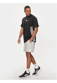 Adidas - adidas Szorty sportowe Future Icons 3-Stripes IR9165 Szary Regular Fit. Kolor: szary. Materiał: bawełna. Styl: sportowy #5