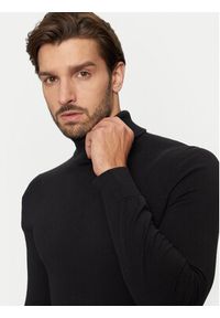 U.S. Polo Assn. Golf MUP3798 Czarny Slim Fit. Typ kołnierza: golf, polo. Kolor: czarny. Materiał: bawełna #4