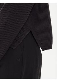 Calvin Klein Jeans Sweter Logo Intarsia J20J223615 Czarny Relaxed Fit. Kolor: czarny. Materiał: bawełna #5