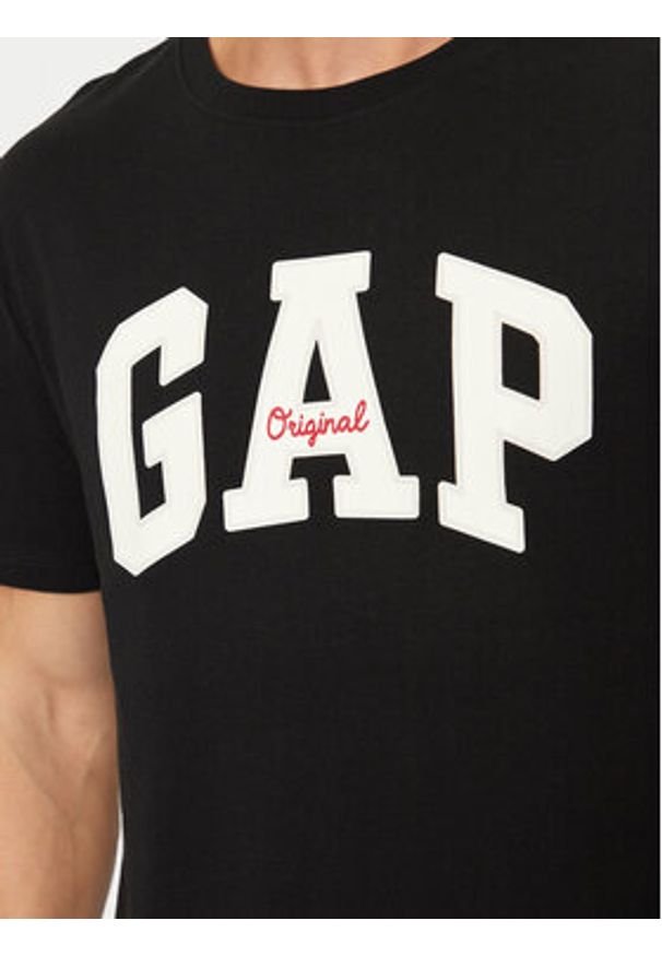 GAP - Gap T-Shirt 542246-03 Czarny Regular Fit. Kolor: czarny. Materiał: bawełna
