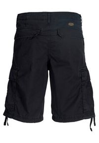 Jack & Jones Szorty materiałowe Cole Frank 12291369 Czarny Regular Fit. Kolor: czarny. Materiał: bawełna #4