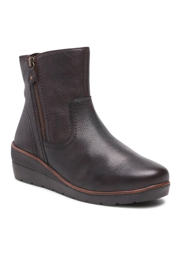 Go Soft Botki WI23-WARUNA-05 Brązowy. Kolor: brązowy. Materiał: skóra