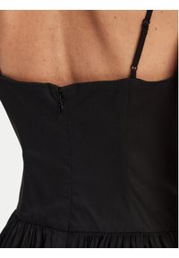 STAUD Sukienka letnia Dena R24S2109PO Czarny Slim Fit. Kolor: czarny. Materiał: bawełna. Sezon: lato