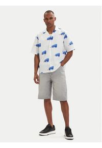 Hugo - HUGO Szorty jeansowe Skate 50561704 Szary Straight Fit. Kolor: szary. Materiał: bawełna #4