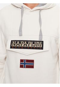 Napapijri Bluza Unisex Burgee Wint2 NP0A4GJD Écru Regular Fit. Materiał: bawełna