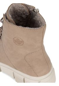 Rieker Trzewiki X3428-20 Beżowy. Kolor: beżowy. Materiał: materiał #4