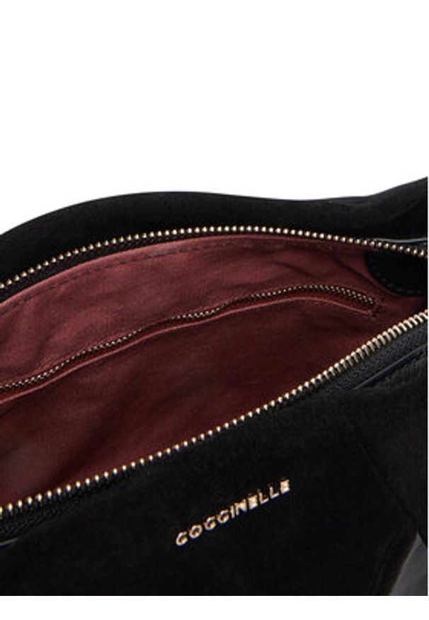 Coccinelle Torebka T66 Boheme New Geomet Patch E1 T66 58 01 01 Czarny. Kolor: czarny. Materiał: skórzane, zamszowe