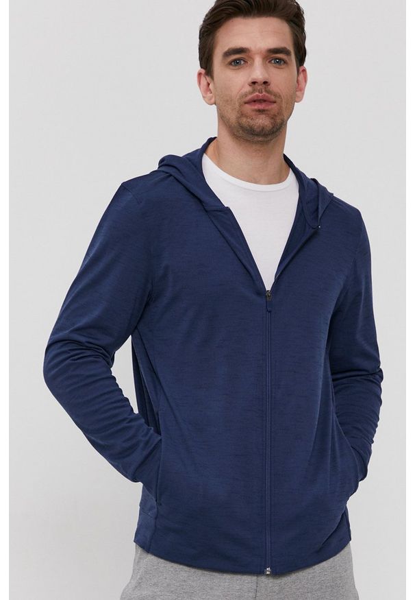 Nike - Bluza. Okazja: na co dzień. Typ kołnierza: kaptur. Kolor: niebieski. Styl: casual