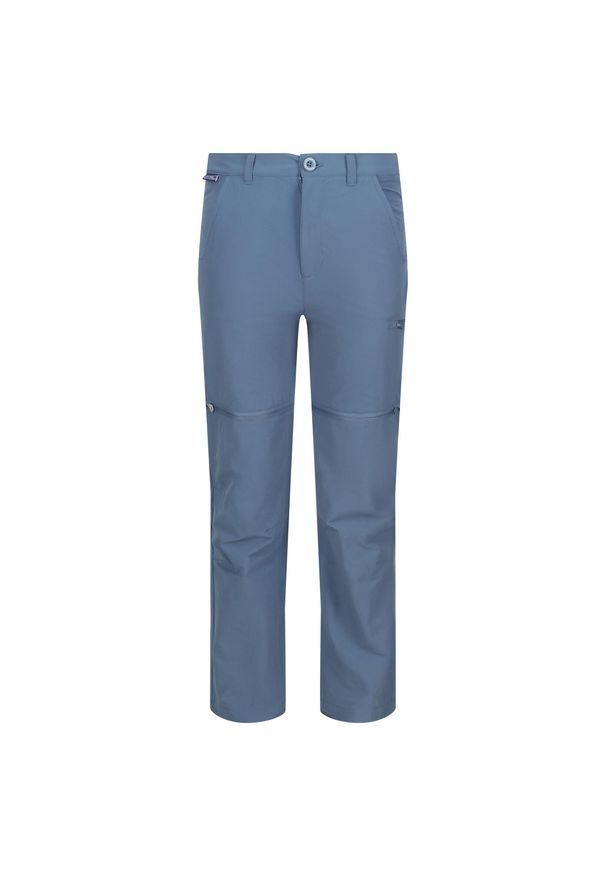 Regatta - Dziecięce Spodnie Z Odpinanymi Nogawkami Jnr Highton Z/O. Kolor: fioletowy. Sezon: lato. Sport: turystyka piesza