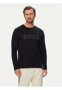 BOSS - Boss Longsleeve Togn 1 50519356 Czarny Regular Fit. Kolor: czarny. Materiał: bawełna. Długość rękawa: długi rękaw