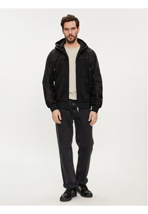 BOSS - Boss Bluza Steele 76 50504672 Czarny Regular Fit. Kolor: czarny. Materiał: bawełna