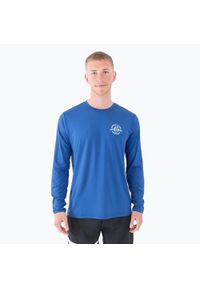 Longsleeve męski Hurley Everyday Hybrid Upf. Kolor: niebieski. Długość rękawa: długi rękaw