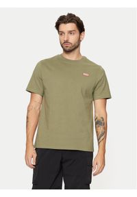 Hunter T-Shirt Alvin HARM0039242 Khaki Regular Fit. Kolor: brązowy. Materiał: bawełna