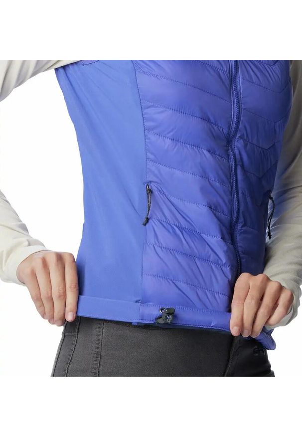columbia - Bezrękawnik Sportowy Columbia Powder Pass Vest. Kolor: fioletowy. Długość rękawa: bez rękawów