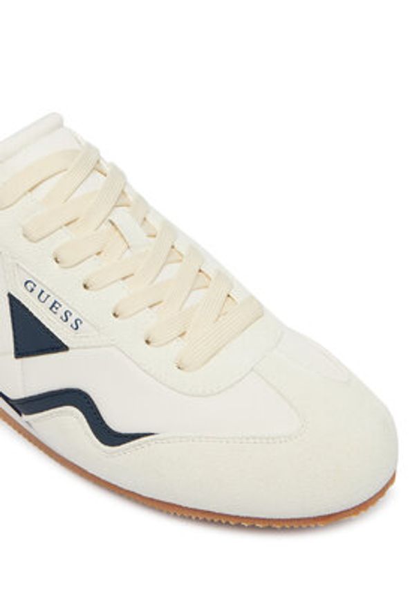 Guess Sneakersy FMJOLM ELE12 Kremowy. Kolor: kremowy. Materiał: skóra, zamsz