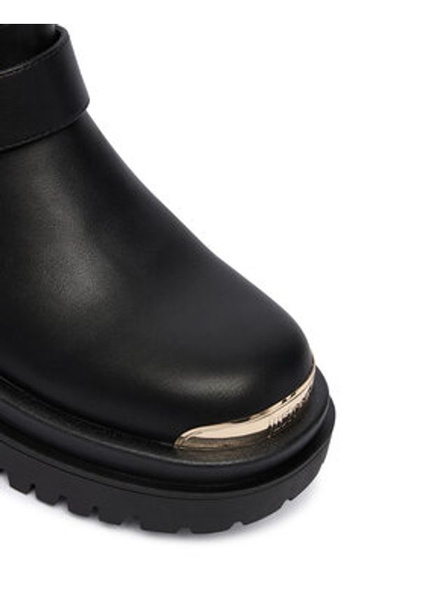 Just Cavalli Botki 79RA3S95 ZSS76 Czarny. Kolor: czarny. Materiał: skóra