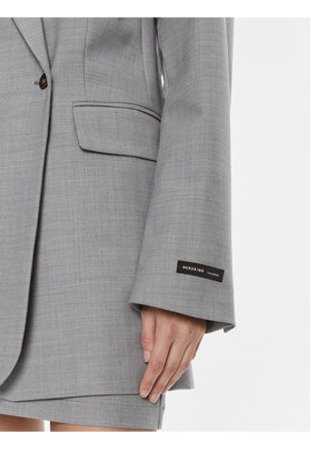 Herskind Marynarka Verner 5002879 Szary Oversize. Kolor: szary. Materiał: syntetyk