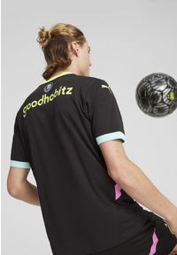 Puma - Koszulka wyjazdowa PSV Eindhoven 2024/25. Kolor: czarny, żółty, wielokolorowy. Sport: piłka nożna
