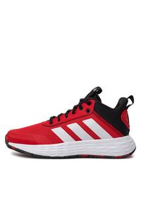 Adidas - adidas Sneakersy Ownthegame 2.0 GW5487 Czerwony. Kolor: czerwony. Materiał: materiał