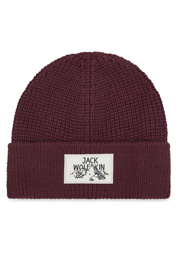 Czapka Jack Wolfskin. Kolor: fioletowy