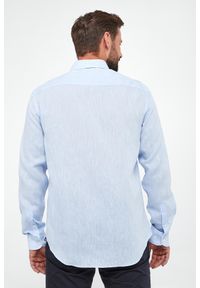 Emporio Armani - Koszula męska lniana EMPORIO ARMANI. Materiał: len #4
