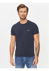 Emporio Armani Underwear Komplet 2 t-shirtów 111267 3F720 70835 Granatowy Regular Fit. Kolor: niebieski. Materiał: bawełna #5