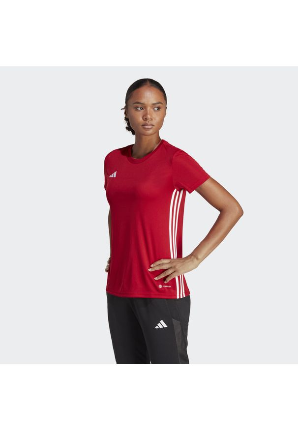 Adidas - Tabela 23 Jersey. Kolor: czerwony, wielokolorowy, biały. Materiał: jersey. Sezon: lato. Sport: piłka nożna